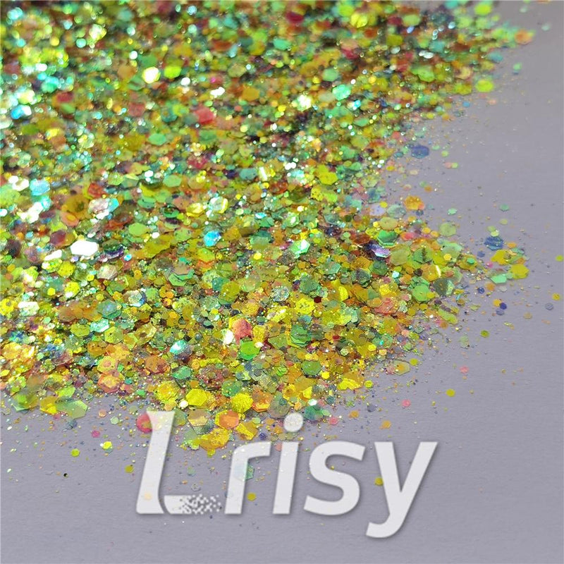 Neon Bella Rainbow (By Jilllovesbellaresin) Custom Mixed Glitter WAL910