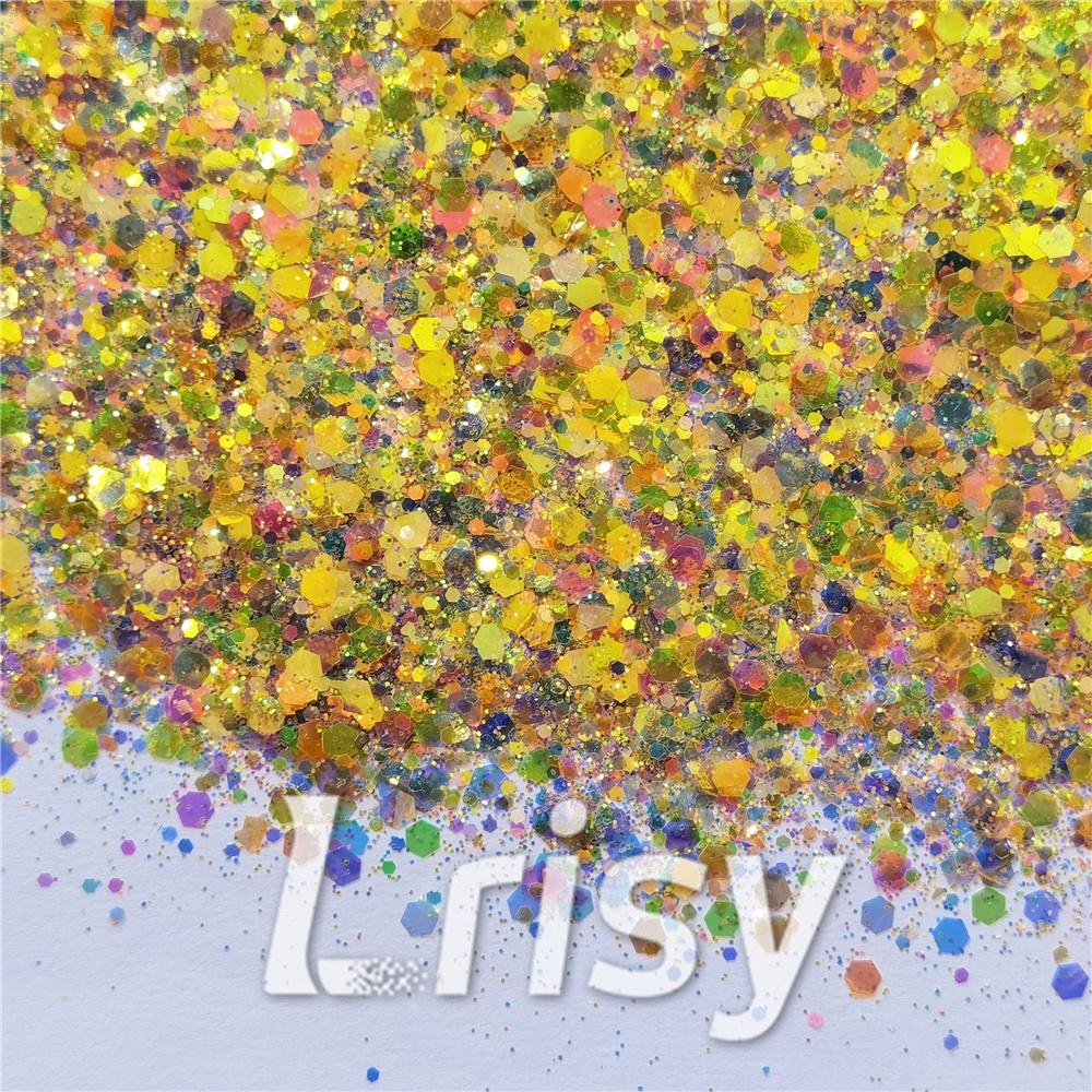 Neon Bella Rainbow (By Jilllovesbellaresin) Custom Mixed Glitter WAL910