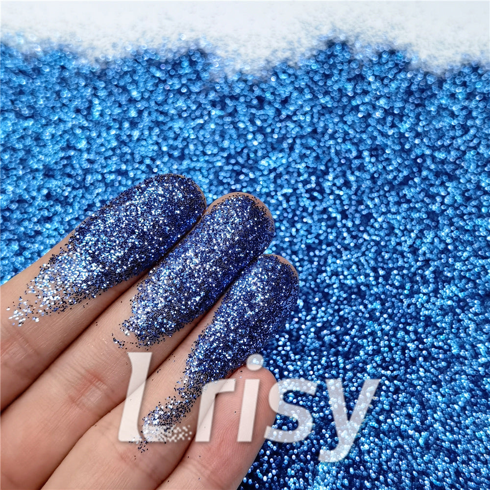 0.3mm Lake Blue Fine Glitter Pure Color B0709