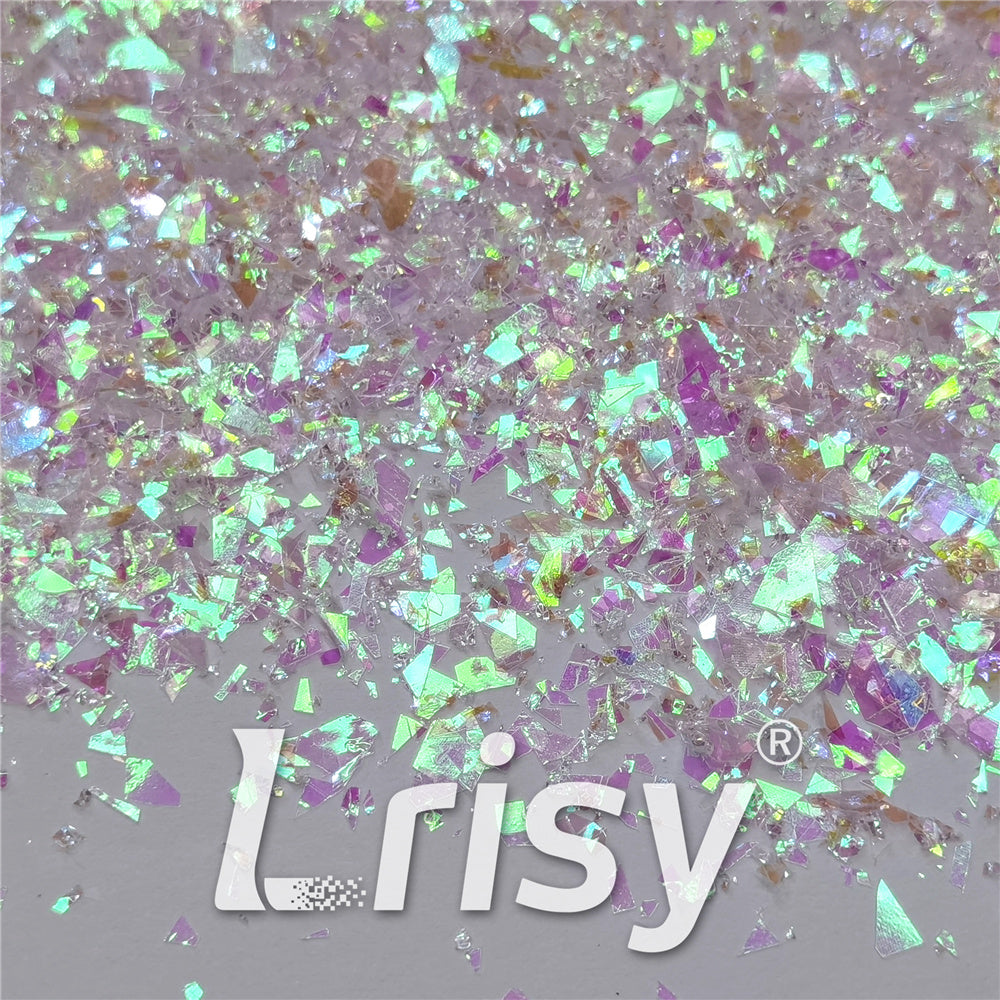 Iridescent Cellophane Glitter Flakes Shard C003 4x4