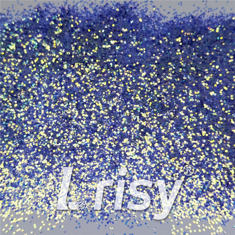 1mm Fluorescent Blue High Brightness Iridescent Chunky Glitter FC337