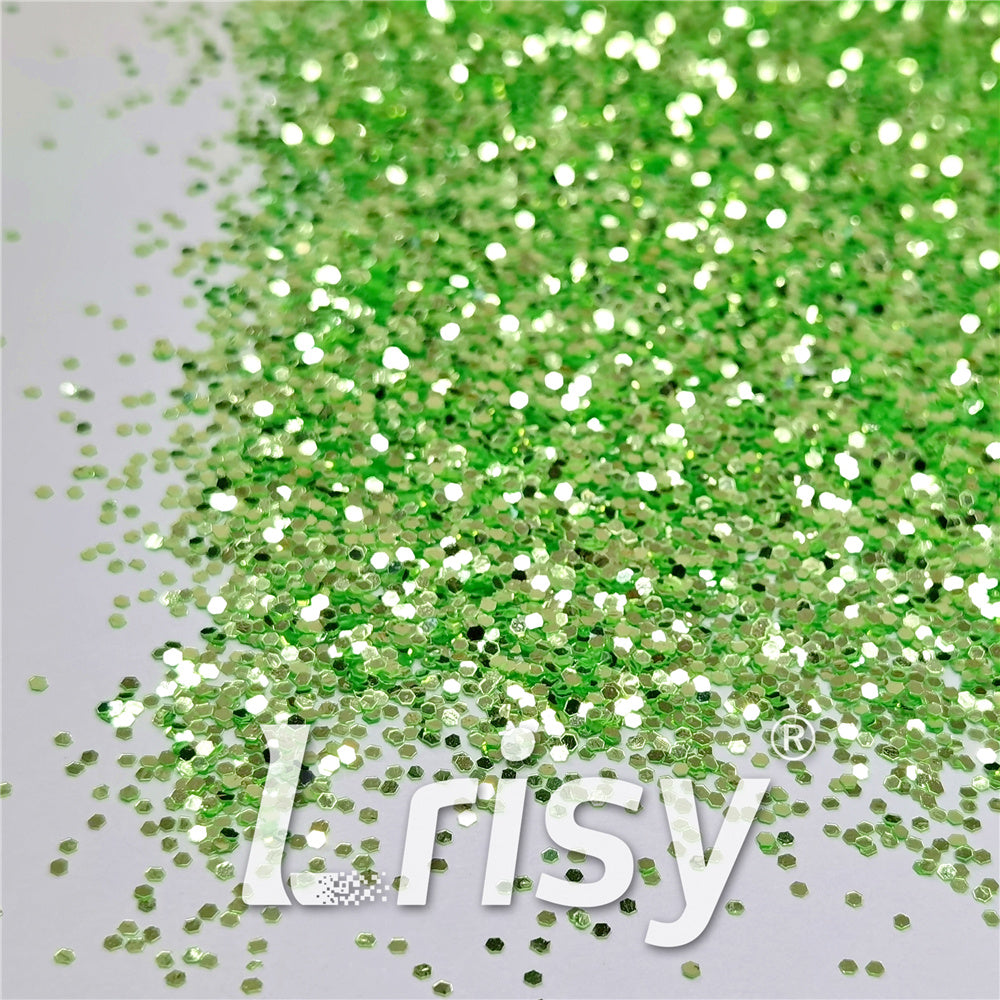1mm Green High Brightness Glaze Chunky Glitter XC-YC004