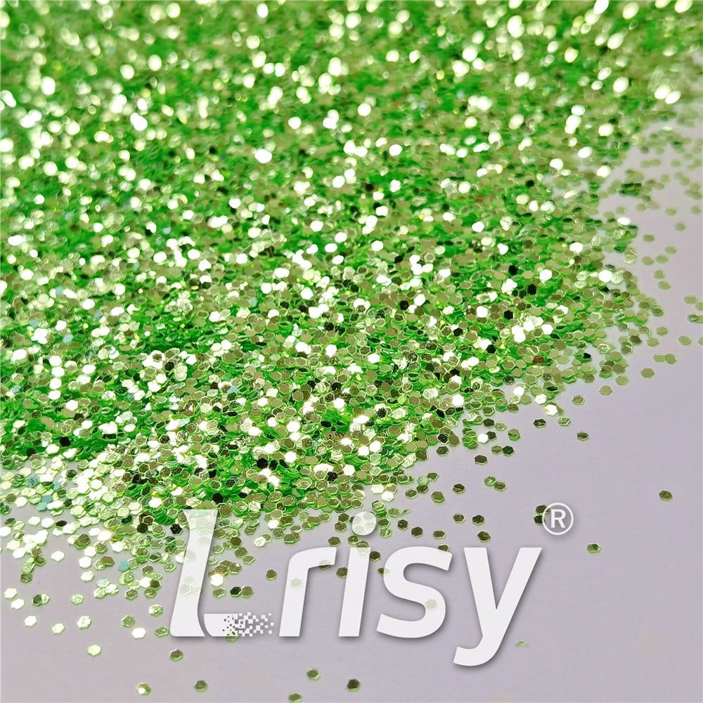 1mm Green High Brightness Glaze Chunky Glitter XC-YC004