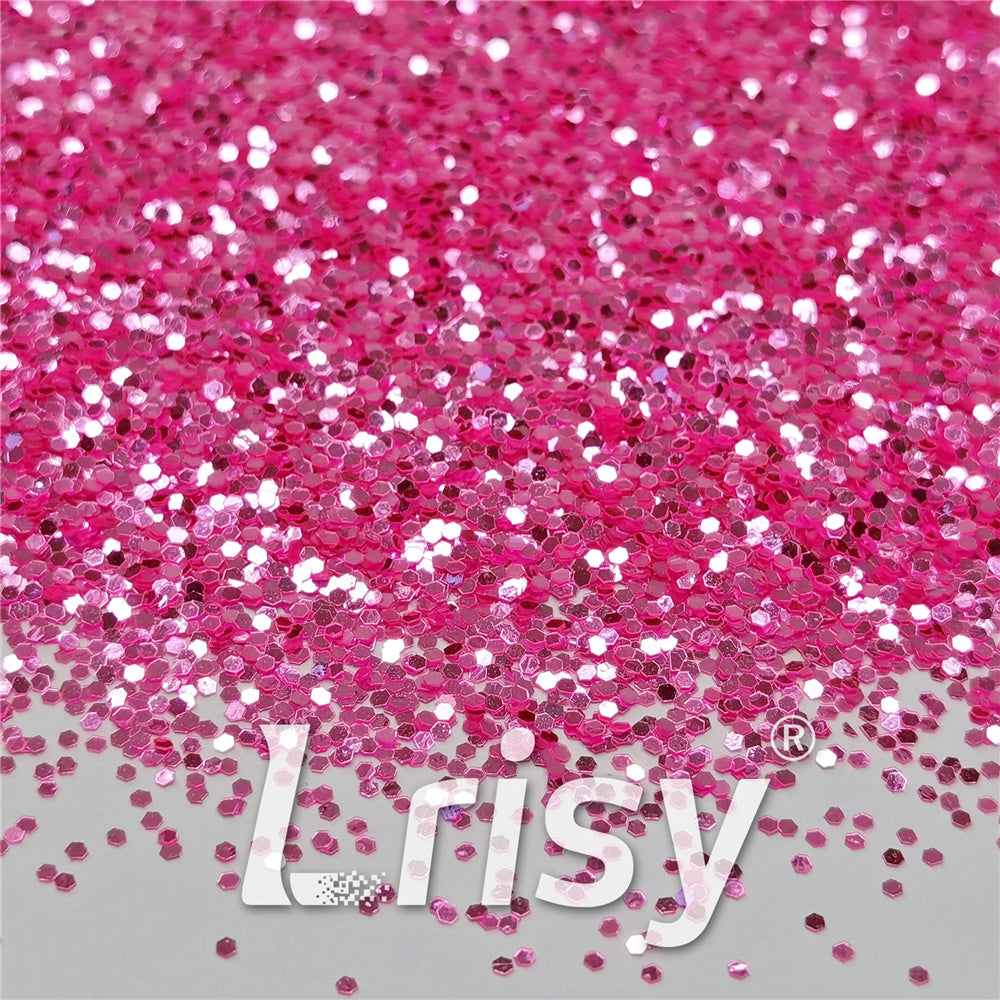 1mm Pink High Brightness Glaze Chunky Glitter XC-YC002
