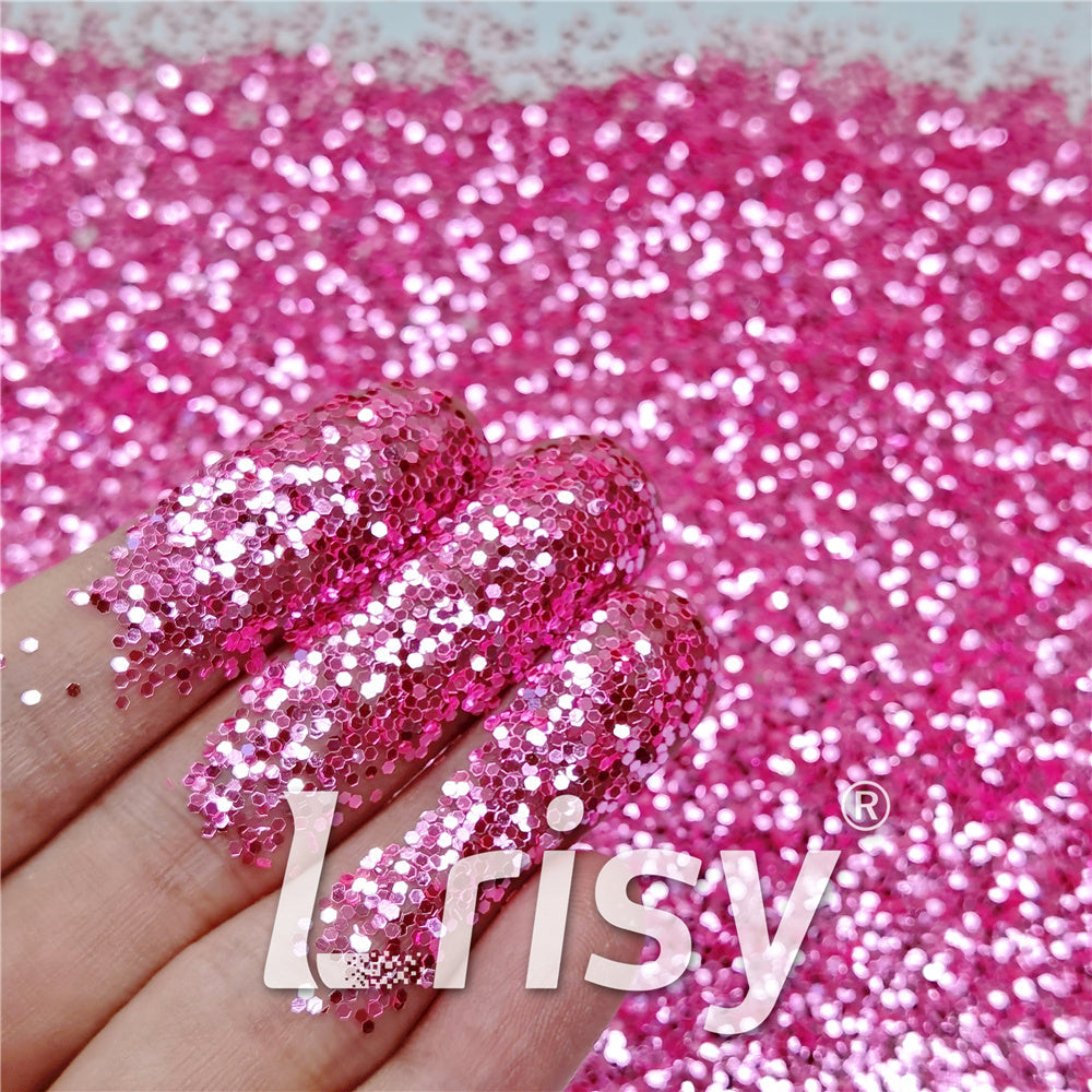 1mm Pink High Brightness Glaze Chunky Glitter XC-YC002