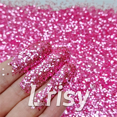 1mm Pink High Brightness Glaze Chunky Glitter XC-YC002