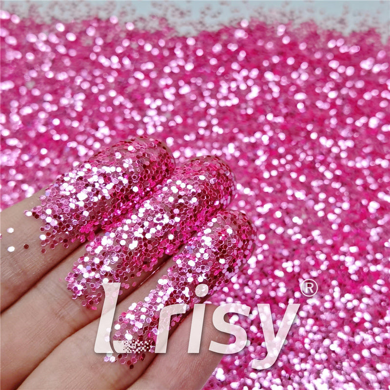 1mm Pink High Brightness Glaze Chunky Glitter XC-YC002