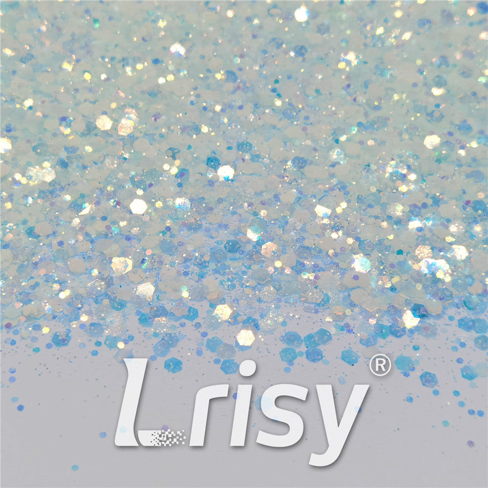 General Mixed High Brightness Iridescent Dream Blue Glitter FC-FC321
