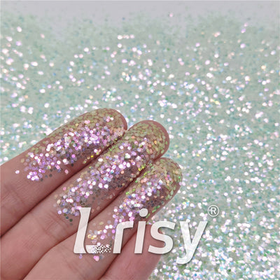 1mm High Brightness Iridescent Green Chunky Glitter FC325