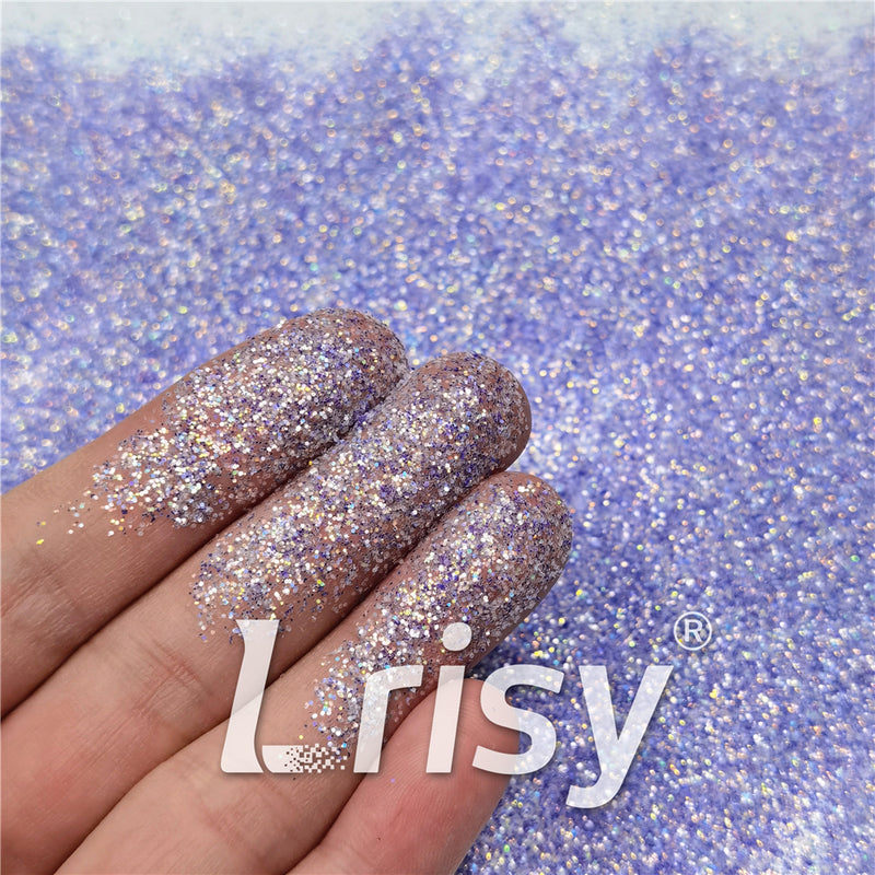 0.2/0.4mm Holographic and Fluorescent Purple Mixed High Brightness Glitter HL07