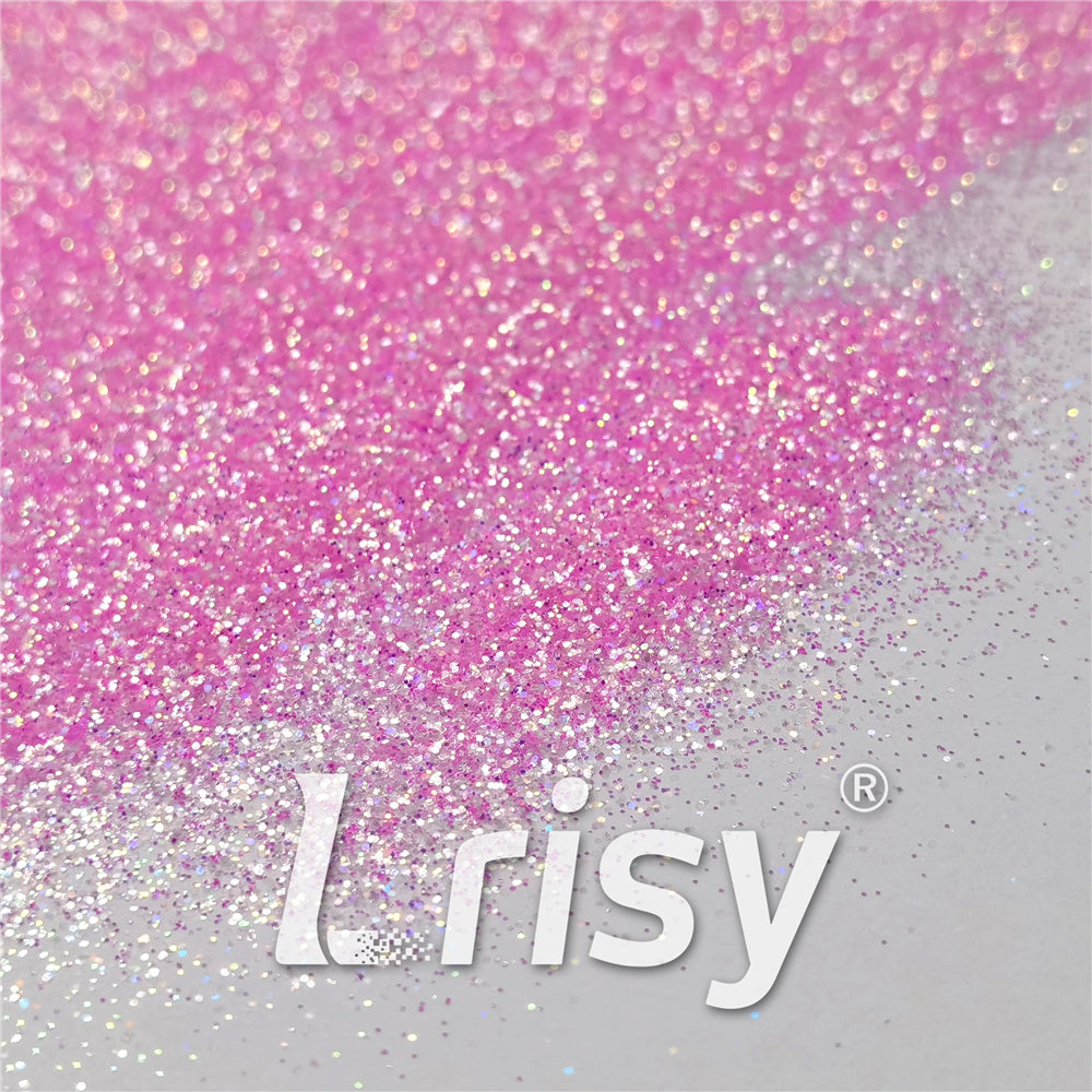 0.2/0.4mm Holographic and Fluorescent Light Pink Mixed High Brightness Glitter HL10
