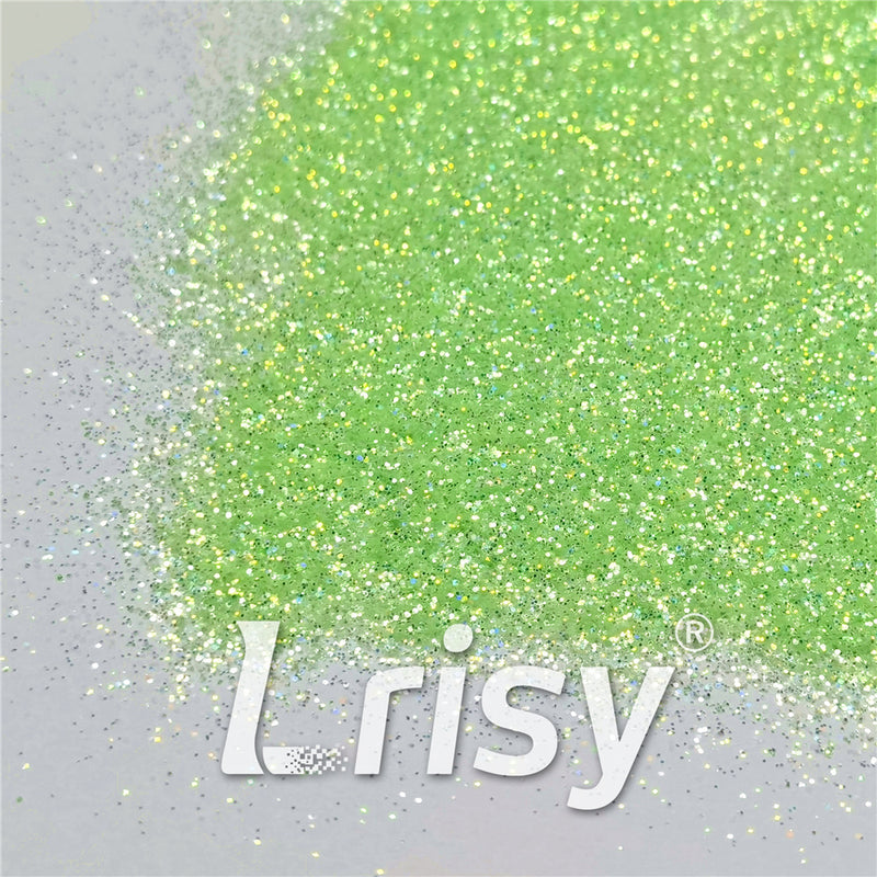 0.2/0.4mm Holographic and Fluorescent Green Mixed High Brightness Glitter HL04