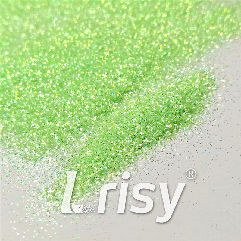 0.2/0.4mm Holographic and Fluorescent Green Mixed High Brightness Glitter HL04