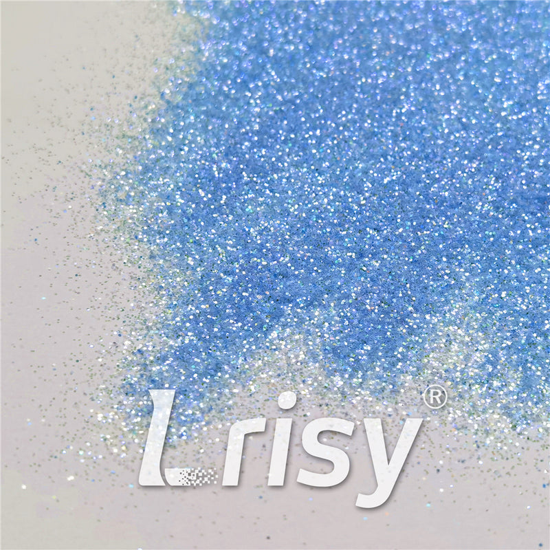 0.2/0.4mm Holographic and Fluorescent Baby Blue Mixed High Brightness Glitter HL11