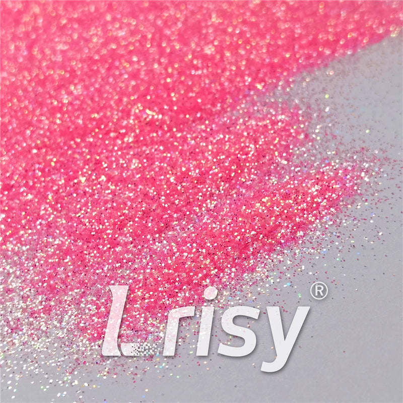 0.2/0.4mm Holographic and Fluorescent Pink Mixed High Brightness Glitter HL09