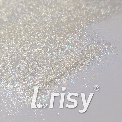 0.4mm Translucent Holographic White Glitter HL01