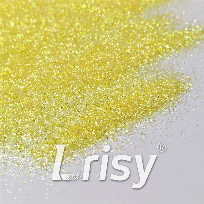 0.2/0.4mm Holographic and Fluorescent Yellow Mixed High Brightness Glitter HL03