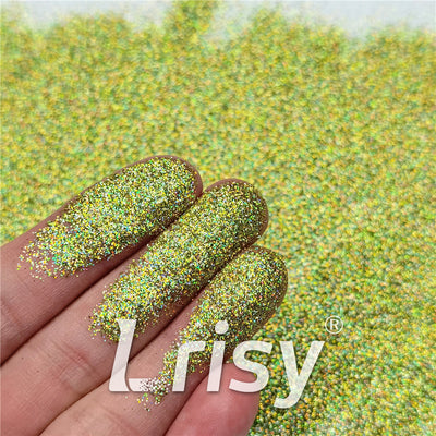 0.2mm Professional Cosmetic Glitter For Lip Gloss, Lipstick Holographic Green FCHL601