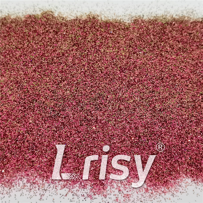 0.4mm Iridescent Phantom Rose Red Color Shift Glitter C-BSL011