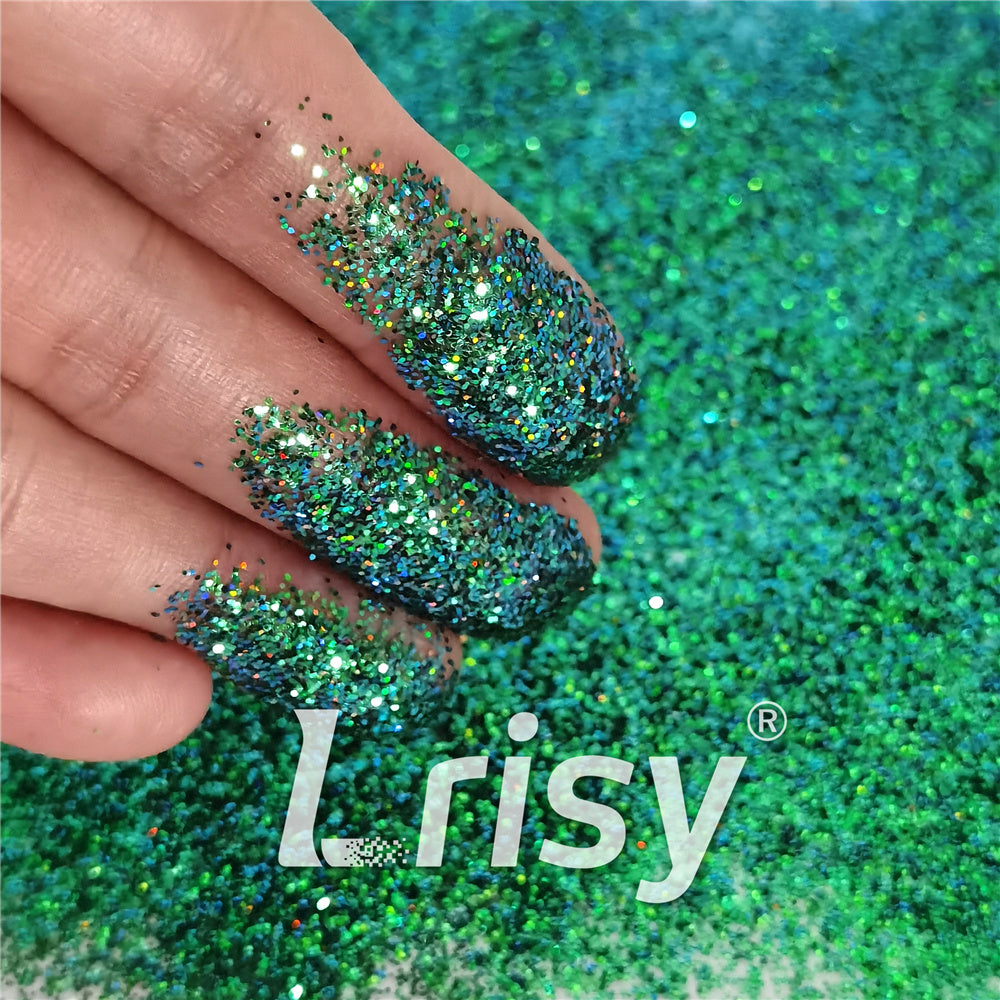 0.4mm Iridescent Phantom Lake Green Color Shift Glitter C-BSL006