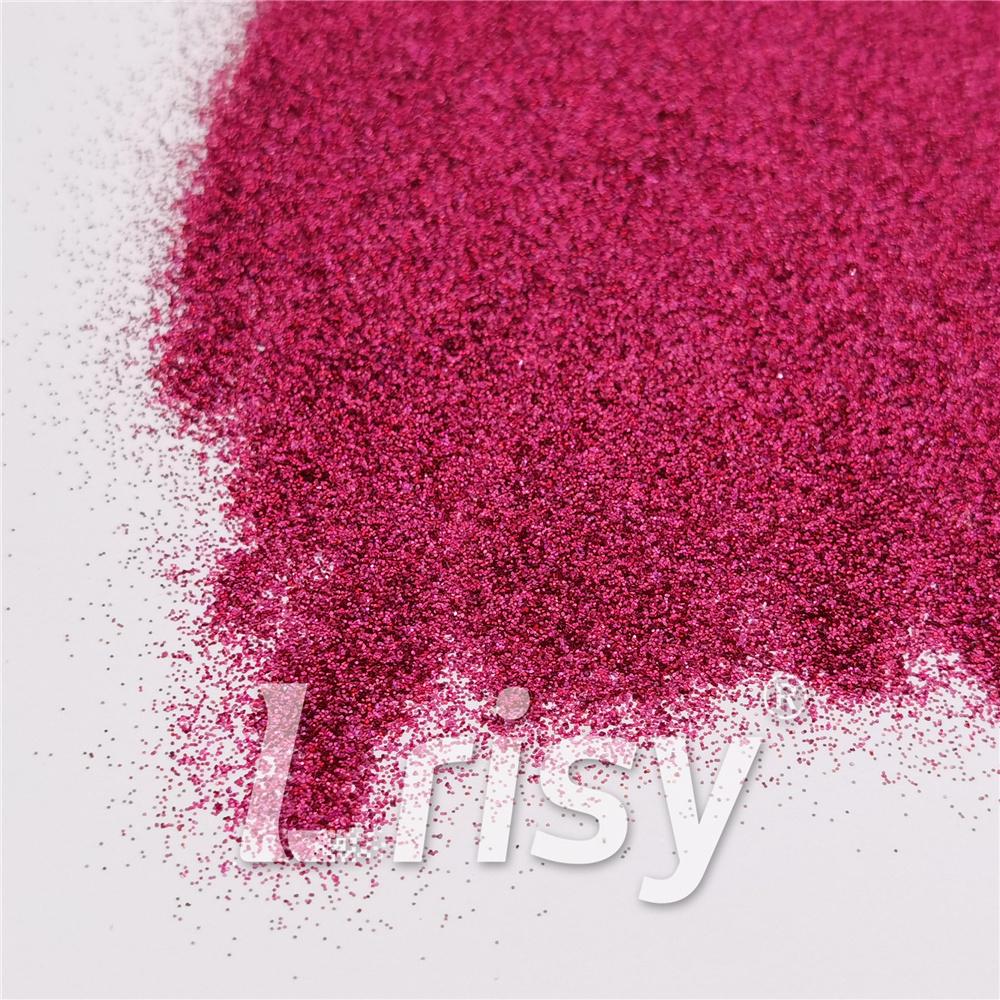 0.2mm Solvent Resistance Holographic Rose Red Glitter For Nail Polish LS0912