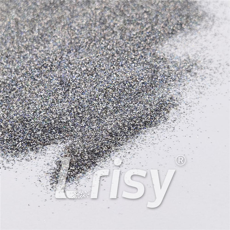 0.2mm Solvent Resistance Holographic Silver Glitter For Nail Polish LS0100