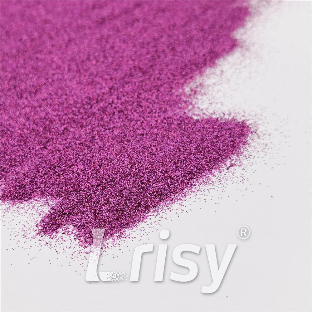 0.2mm Solvent Resistance Holographic Pink Glitter For Nail Polish LS0901