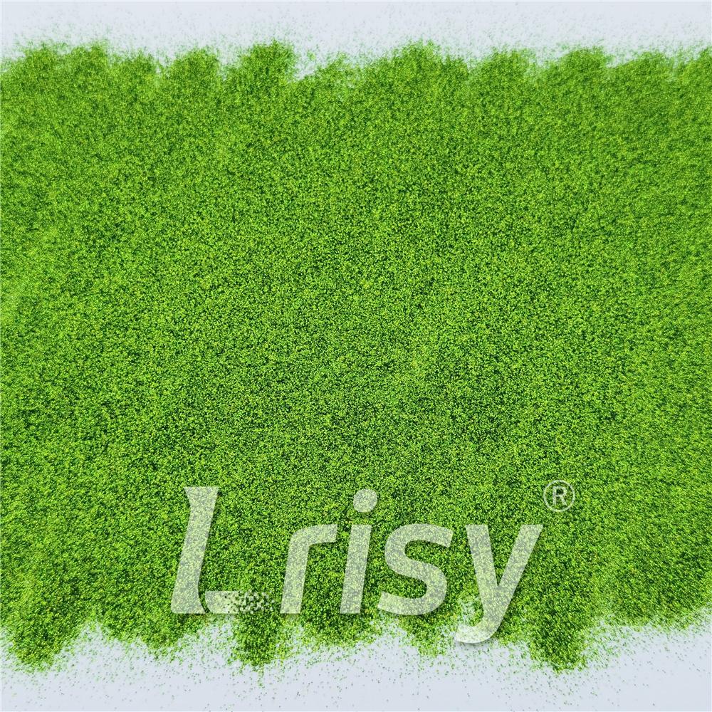 0.2mm Solvent Resistance Holographic Grass Green Glitter For Nail Polish LS0601