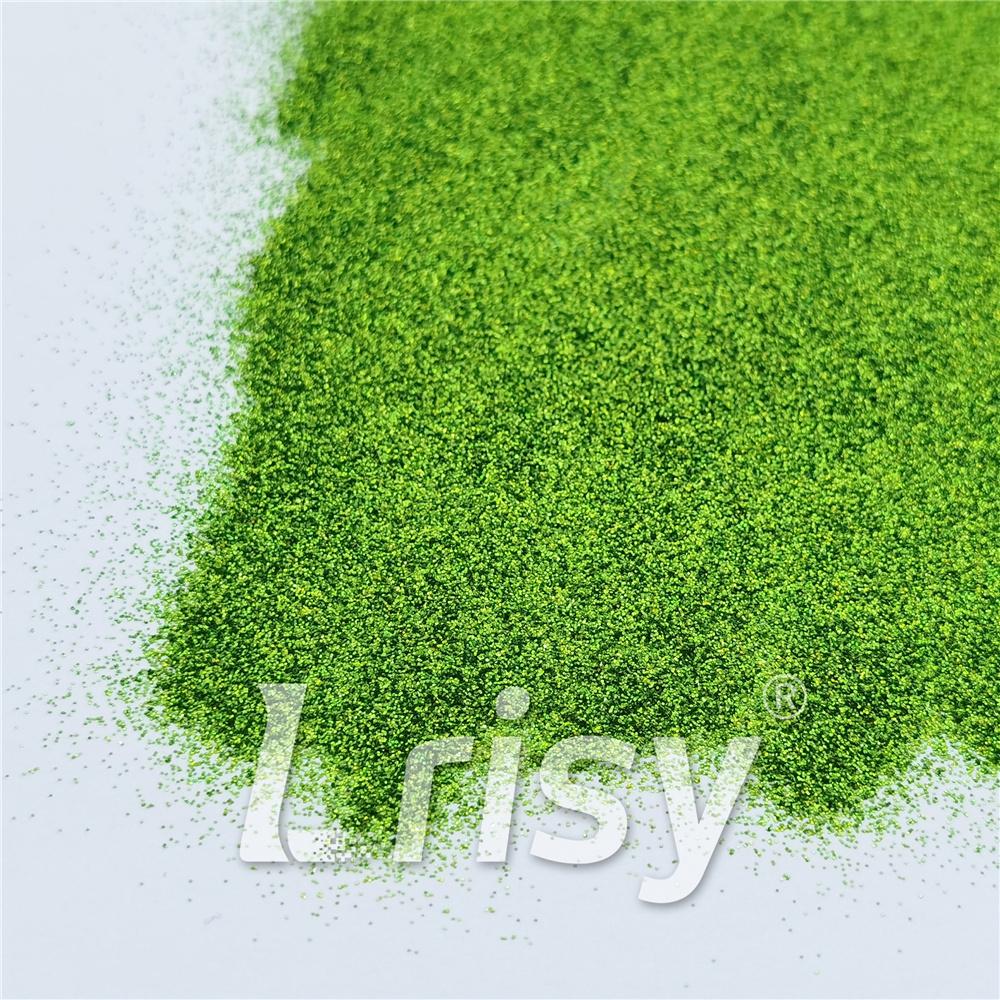 0.2mm Solvent Resistance Holographic Grass Green Glitter For Nail Polish LS0601