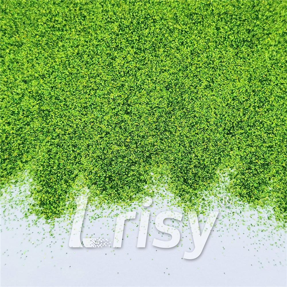 0.2mm Solvent Resistance Holographic Grass Green Glitter For Nail Polish LS0601