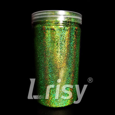 0.2mm Holographic Pigment Olive Green Glitter Cosmetic Grade SLG010