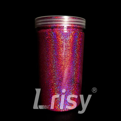 0.2mm Solvent Resistance Holographic Pink Glitter For Nail Polish LS0901