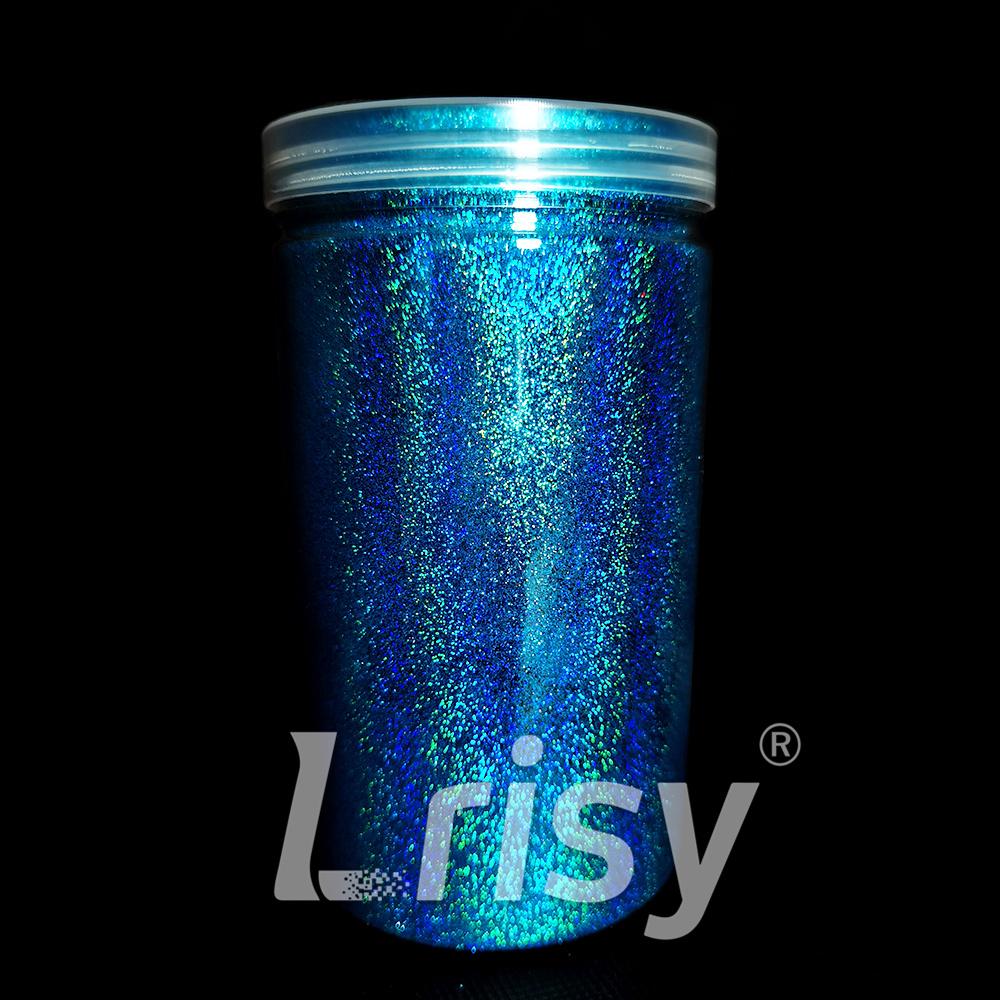 0.2mm Solvent Resistance Holographic Sky Blue Glitter For Nail Polish LS0700