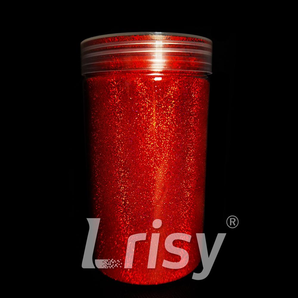 0.2mm Solvent Resistance Holographic Red Glitter For Nail Polish LS0300