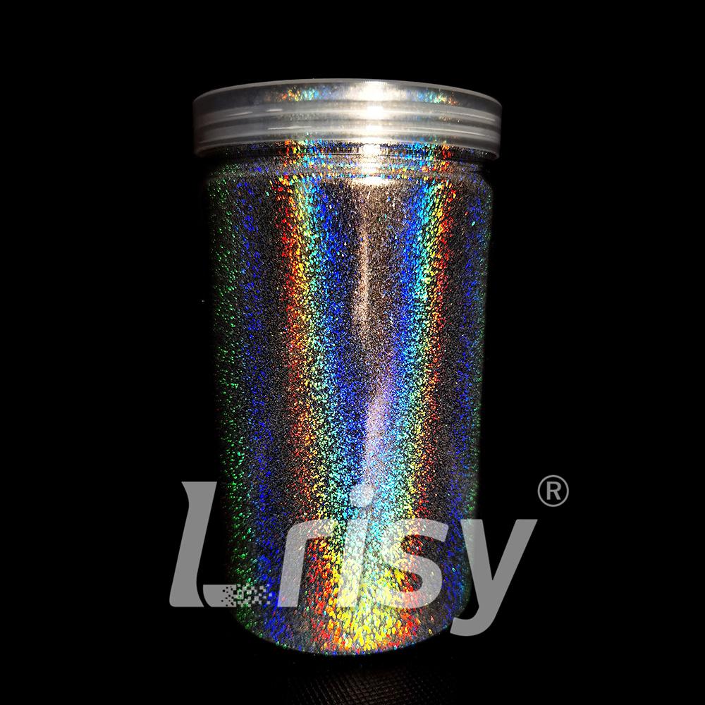 0.2mm Solvent Resistance Holographic Silver Glitter For Nail Polish LS0100