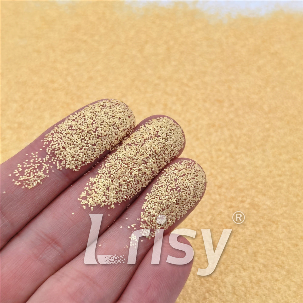 0.4mm Solvent Resistance Macaron Light Yellow Matte Glitter FC-SJ021