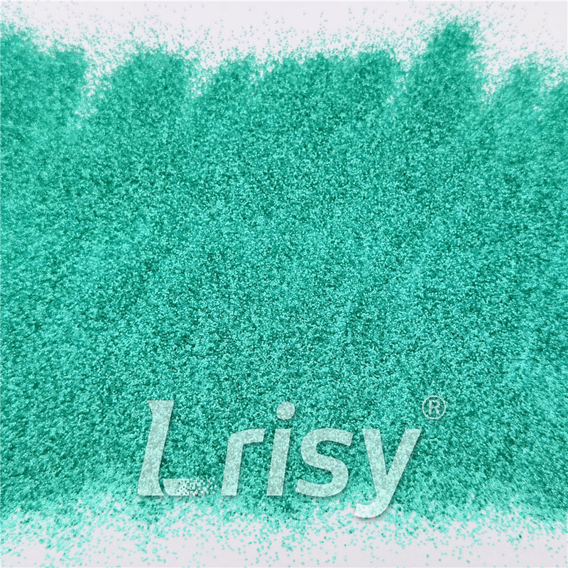 0.4mm Pearl Turquoise Green Matte Solvent Resistance Glitter FC-GS007