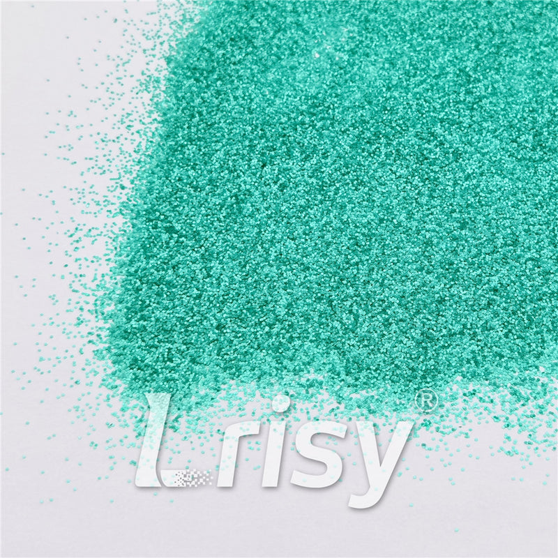0.4mm Pearl Turquoise Green Matte Solvent Resistance Glitter FC-GS007