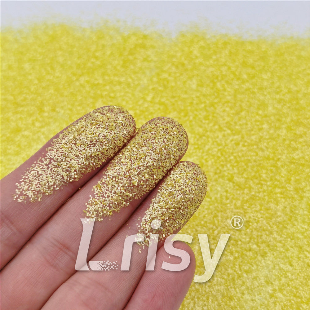 0.4mm Pearl Light Yellow Matte Solvent Resistance Glitter FC-GS002