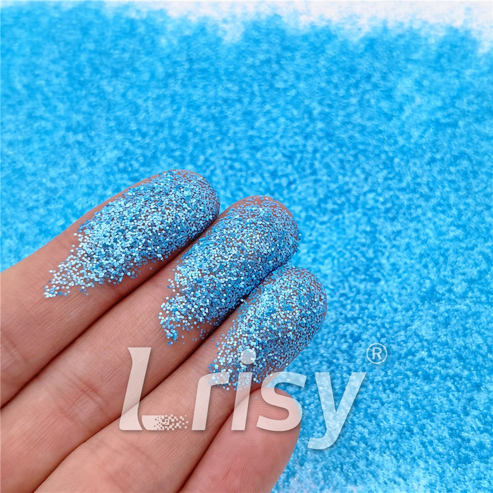 0.4mm Pearl Light Blue Matte Solvent Resistance Glitter FC-GS009