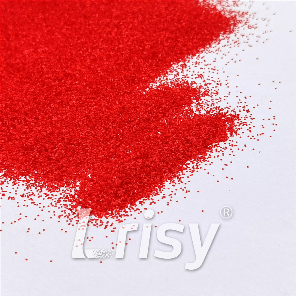 0.4mm Pearl Red Matte Solvent Resistance Glitter FC-GS006