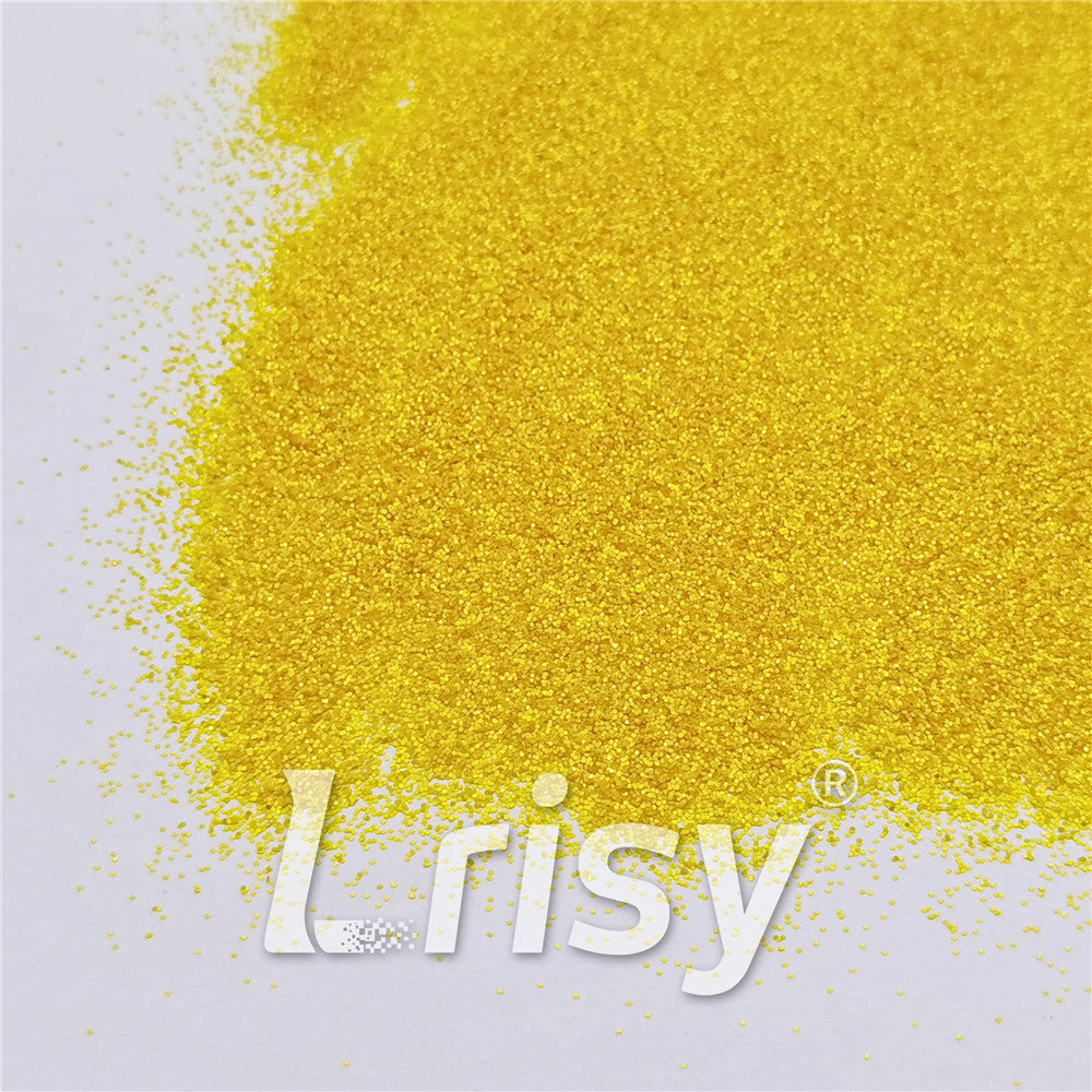0.4mm Pearl Lemon Yellow Matte Solvent Resistance Glitter FC-GS003