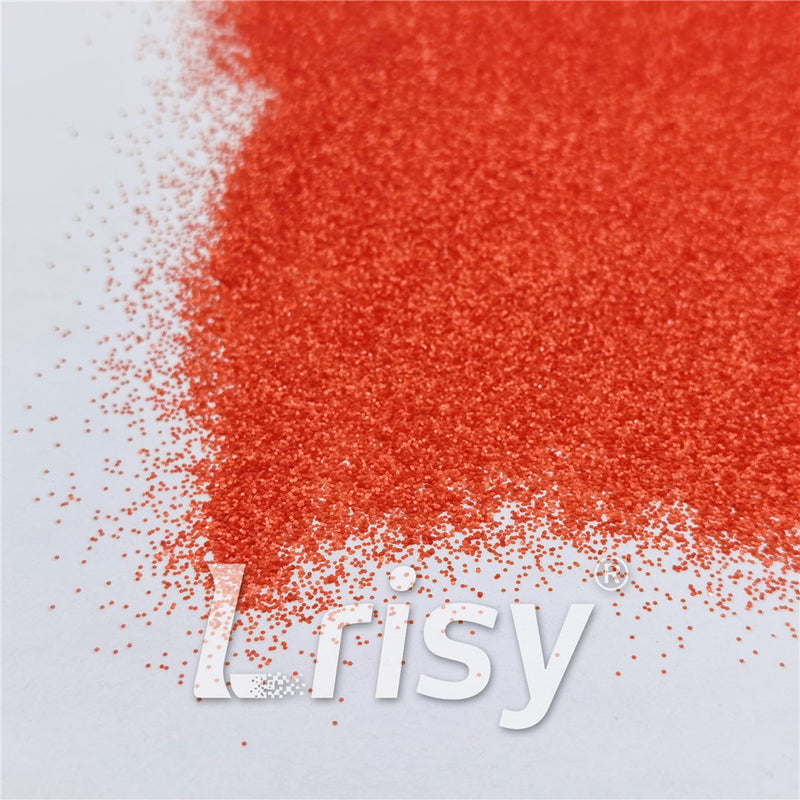 0.4mm Pearl Tangerine Red Matte Solvent Resistance Glitter FC-GS005