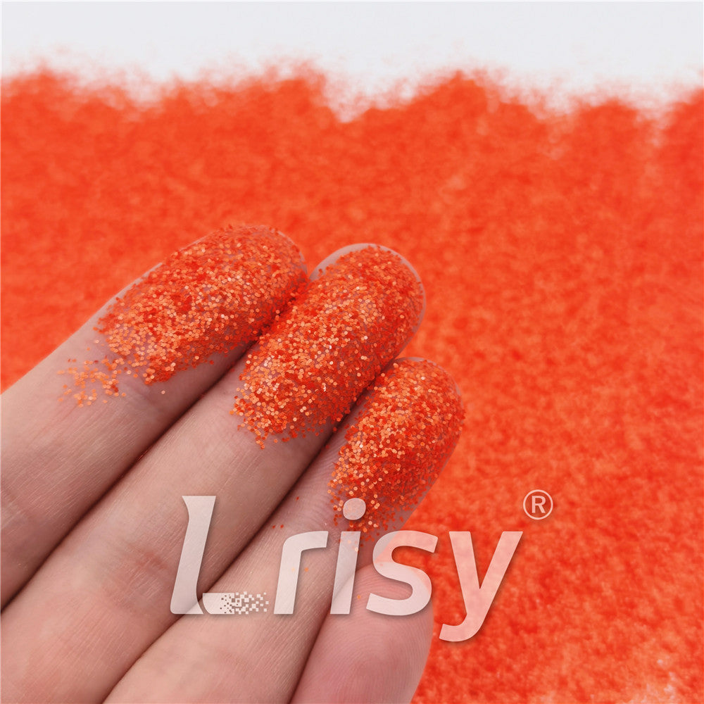 0.4mm Pearl Tangerine Red Matte Solvent Resistance Glitter FC-GS005