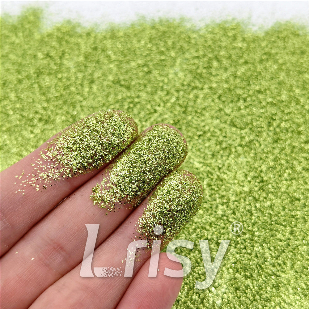 0.3mm Light Green Fine Glitter Pure Color B0600