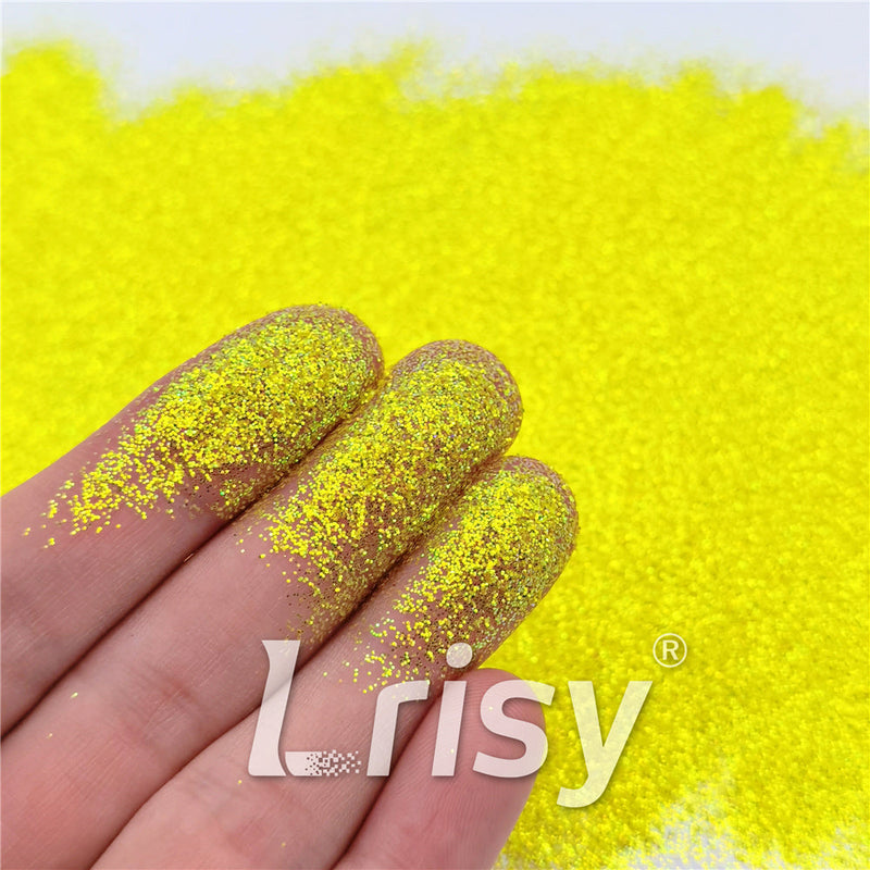 0.3mm Lemon Yellow High Brightness Iridescent Glitter FC332