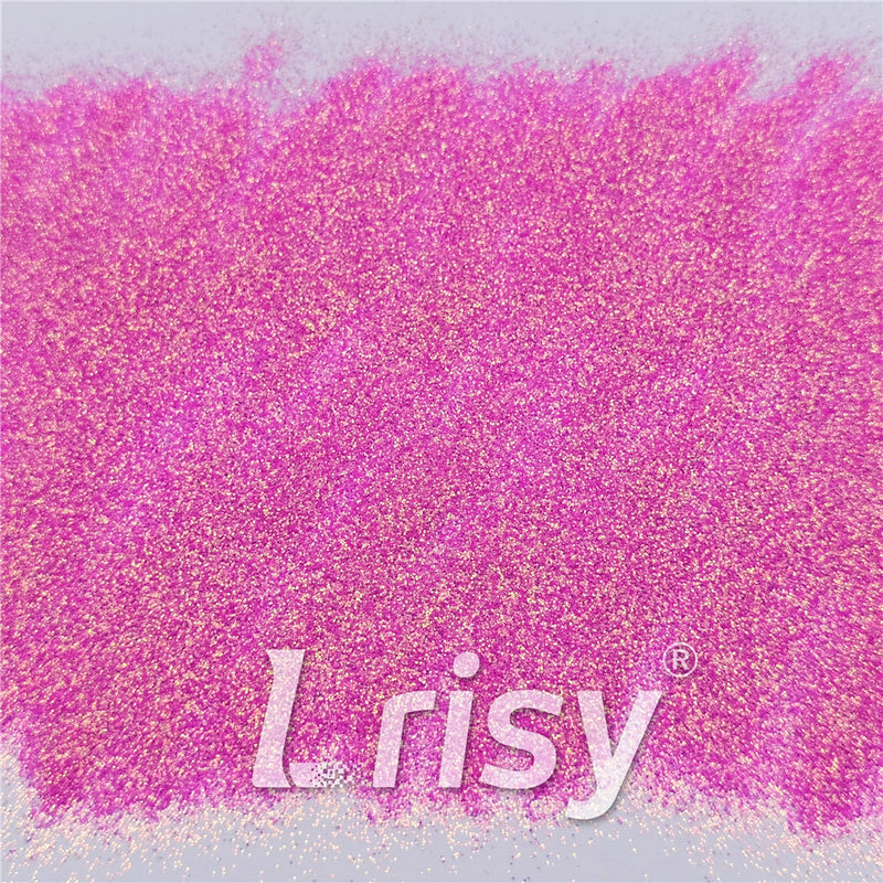 0.3mm Fluorescent Rose Pink High Brightness Iridescent Glitter FC339A