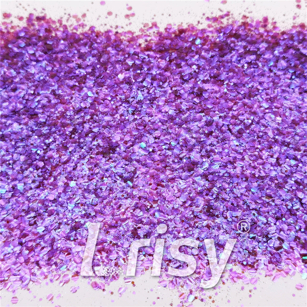 General Mixed High Brightness Iridescent Purple Glitter FC346
