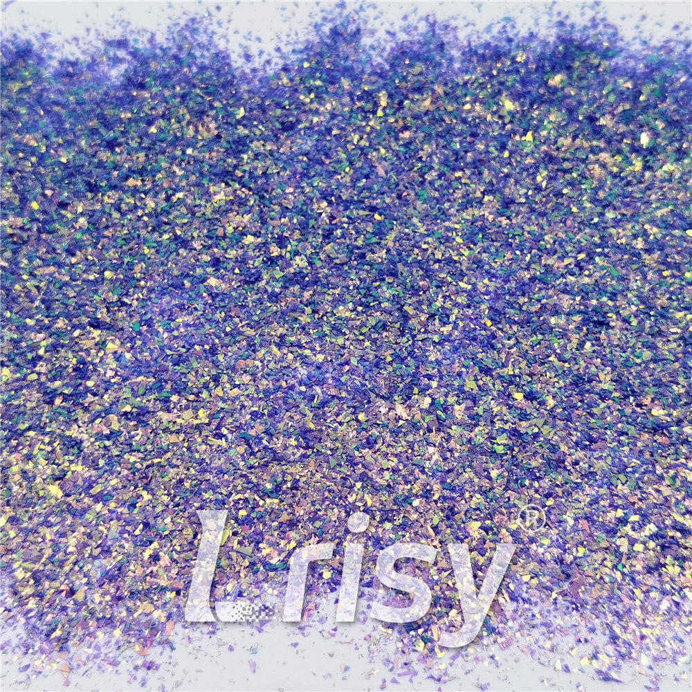Fluorescent Purple High Brightness Iridescent Cellophane Glitter Shards (Flakes) FC336 2x2