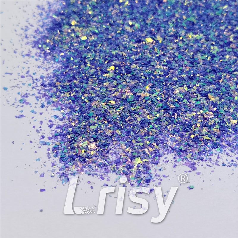 Fluorescent Purple High Brightness Iridescent Cellophane Glitter Shards (Flakes) FC336 2x2